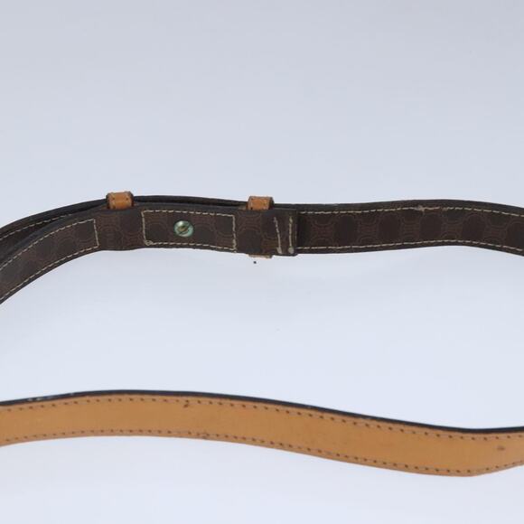 CELINE Macadam Canvas Shoulder Bag Pvc Leather Brown Gold - Picture 8 of 12